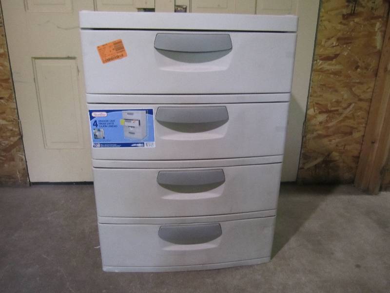 lot 182 image: Large sterilite 4 drawer unit. See ...
