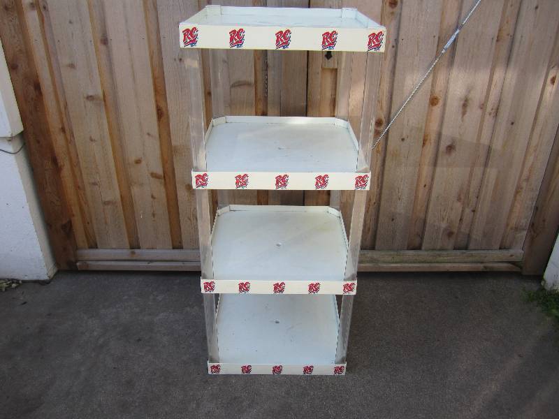 lot 198 image: Vintage RC Cola display stand shelf...