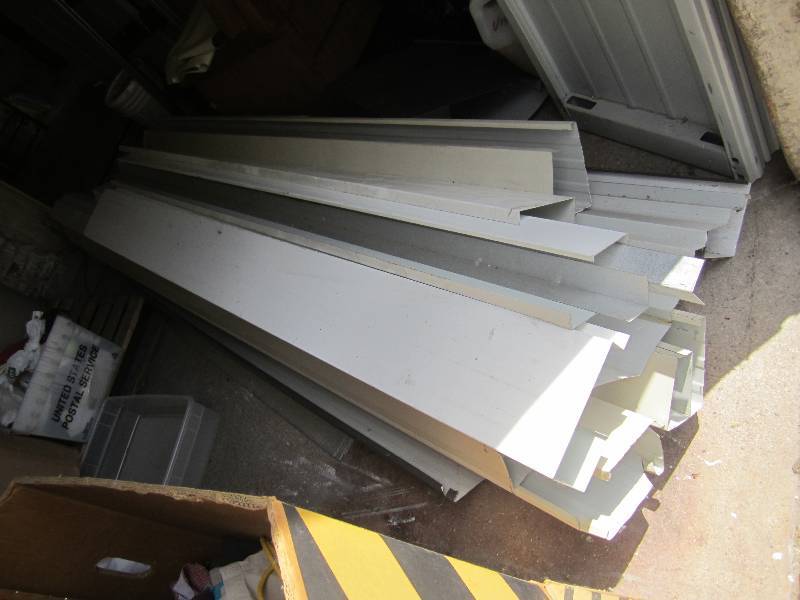 lot 201 image: Commercial grade metal gutter trim ...