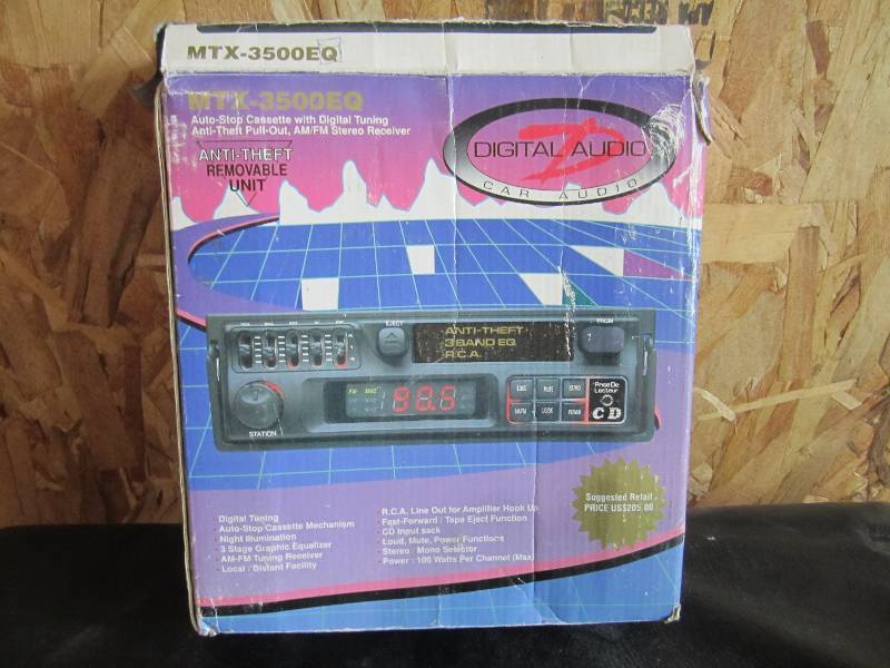 lot 204 image: Car stereo in box. Untested....