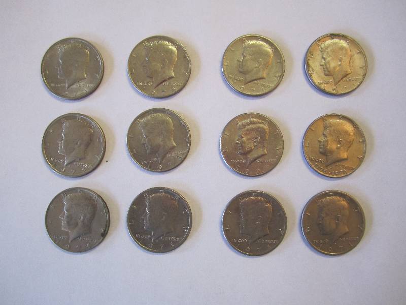 lot 227 image: Lot of half dollar coins. ...