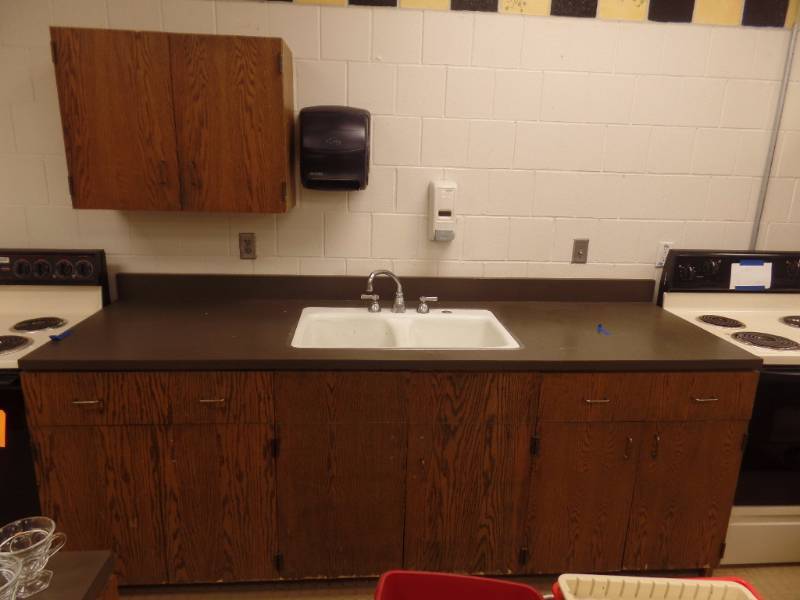 lot 6 image: KITCHEN COUNTER AND CABINET