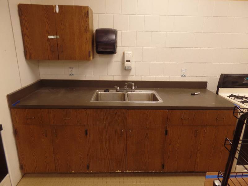 lot 9 image: KITCHEN COUNTER WITH CABINETS
