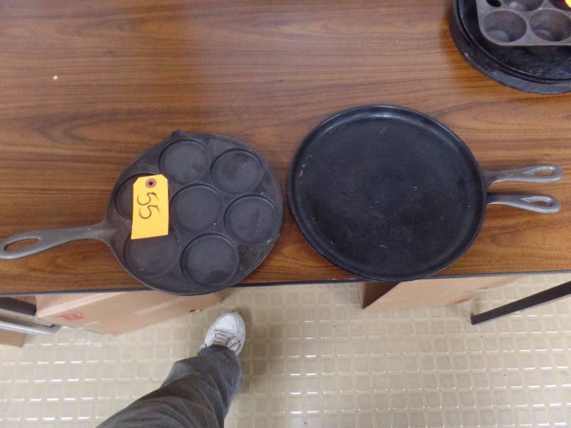 lot 55 image: CAST IRON COOKWARE