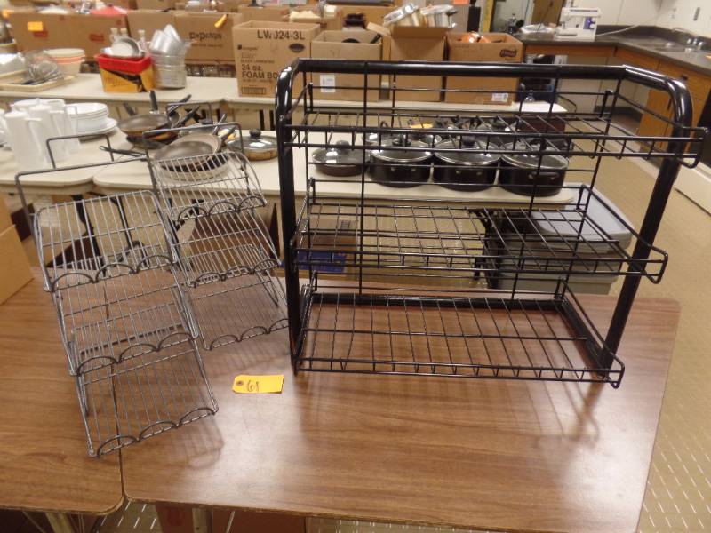 lot 61 image: CAFETERIAL DISPLAY RACKS