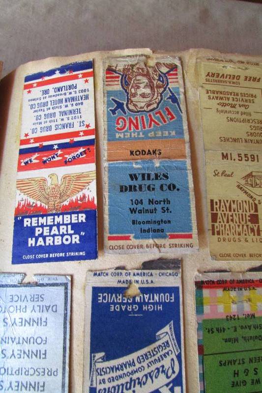 lot 14 image: Large Vintage Matchbook Collection