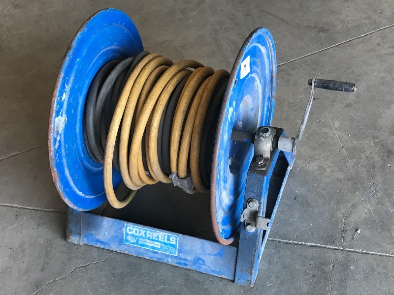 lot 14 image: Coxreels Wall-Mount Hose Reel With ...