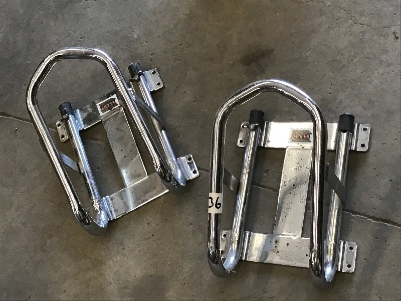 lot 36 image: (2) Bolt-On Motorcycle Trailer Moun...