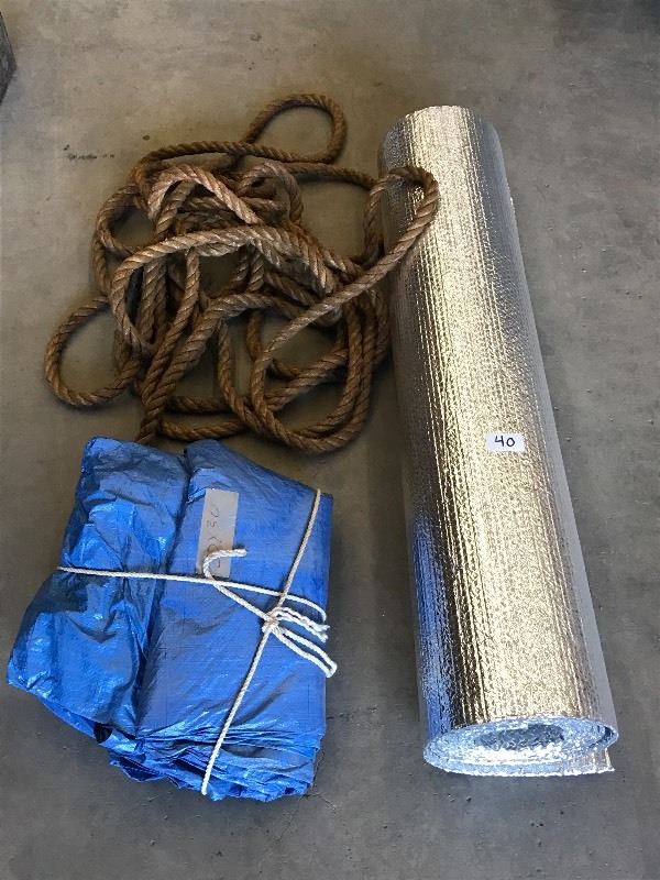 lot 40 image: Lot Of Roll Of Insulation, Poly Ta...