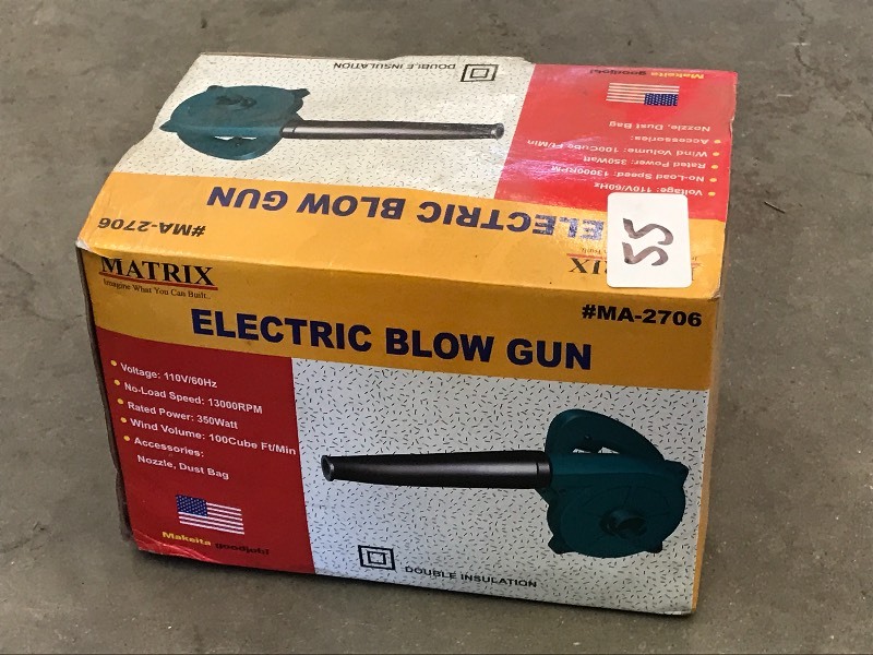 lot 55 image: Unused Central 110Volt Blow Gun ...