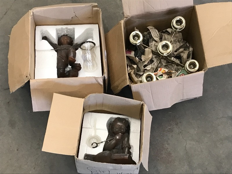 lot 56 image: (3) Boxes Of Candle Holder, Interi...