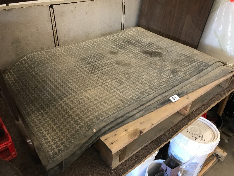lot 57 image: Lot Of (3) 3x5 Padded Floor Mats ...