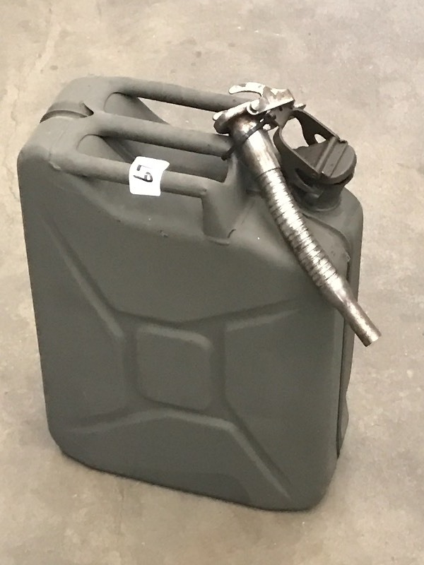 lot 67 image: 5-Gallon Steel Fuel Can With Spout ...