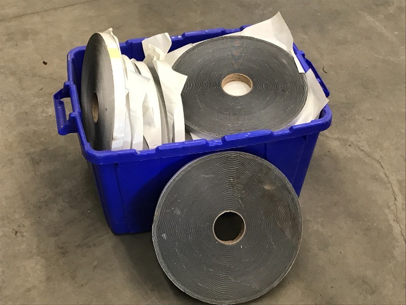 lot 84 image: Tote Full Of Rolls Of Foam Tape ...