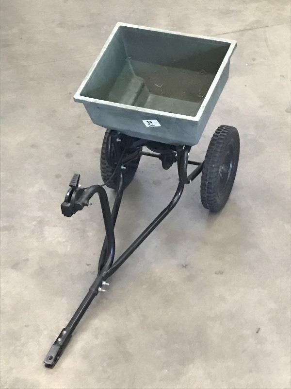 lot 89 image: Pin-Hitch Fertilizer Spreader, Work...