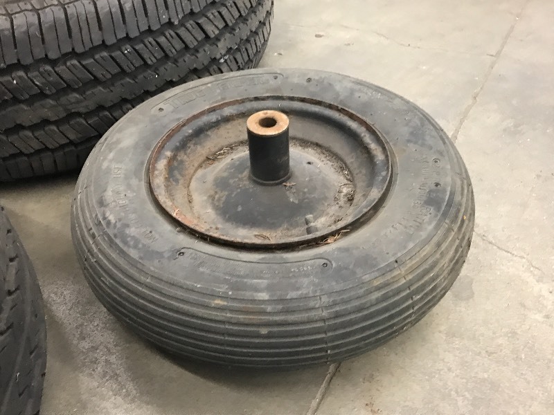 (4) Tires (1) Wheel Barrel Tire, Loretto Equipment 343 KBID