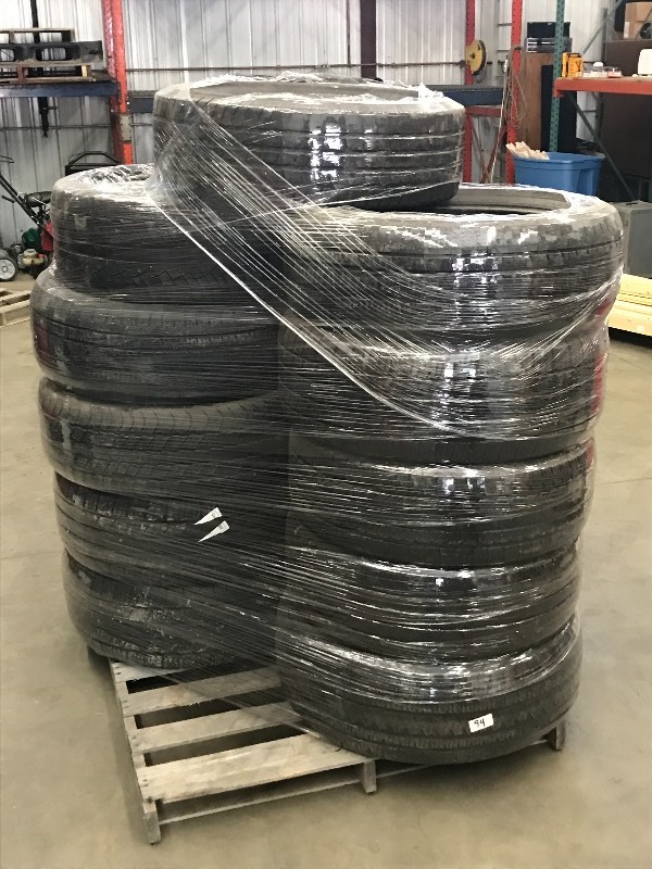 lot 94 image: Pallet Of (11) Assorted Used Tires,...