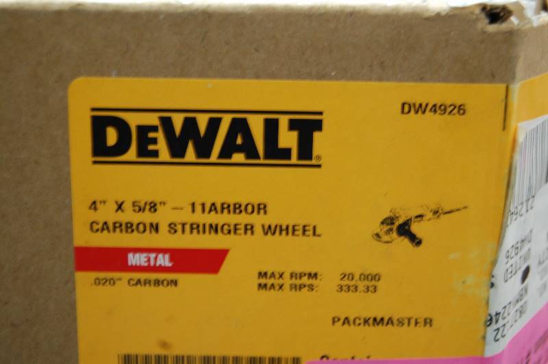 lot 28 image: DEWALT Wire Wheels