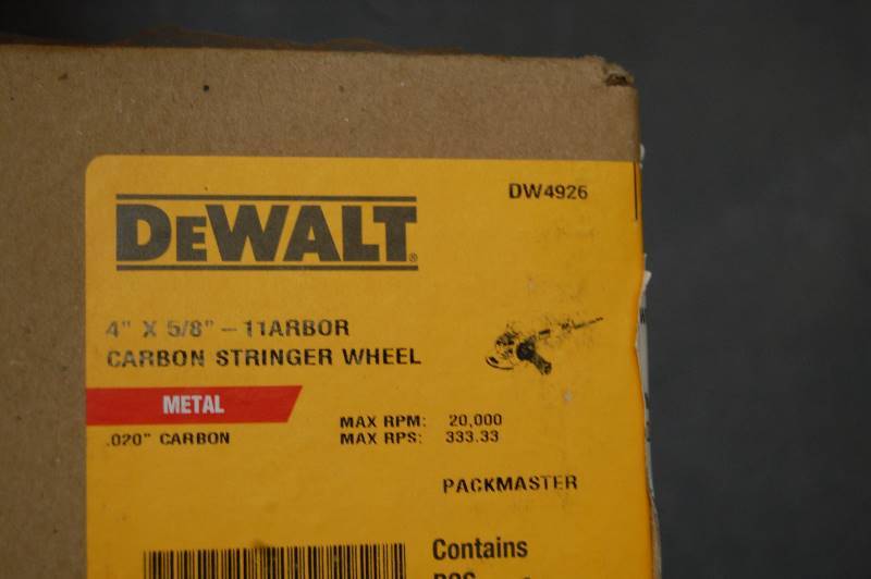 lot 29 image: DEWALT Wire Wheels