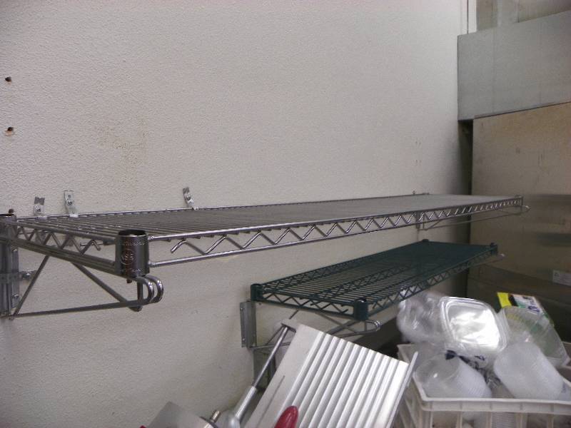 lot 8 image: TWO WALL HUNG NSF SHELVES