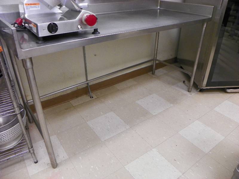 lot 9 image: STAINLESS STEEL WORKSPACE COUNTER