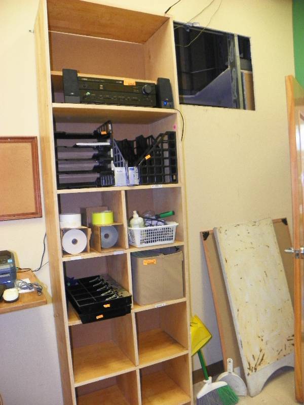 lot 93 image: CUBICAL CABINET ONLY, 28.5 WIDE X 8 TALL X 14 DEEP