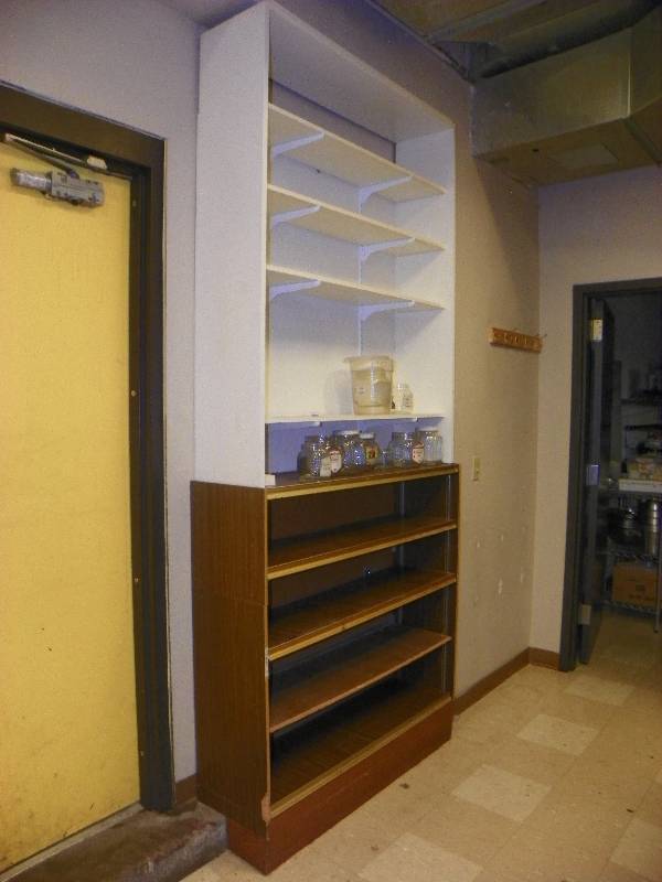 lot 118 image: TWO SHELVING UNITS