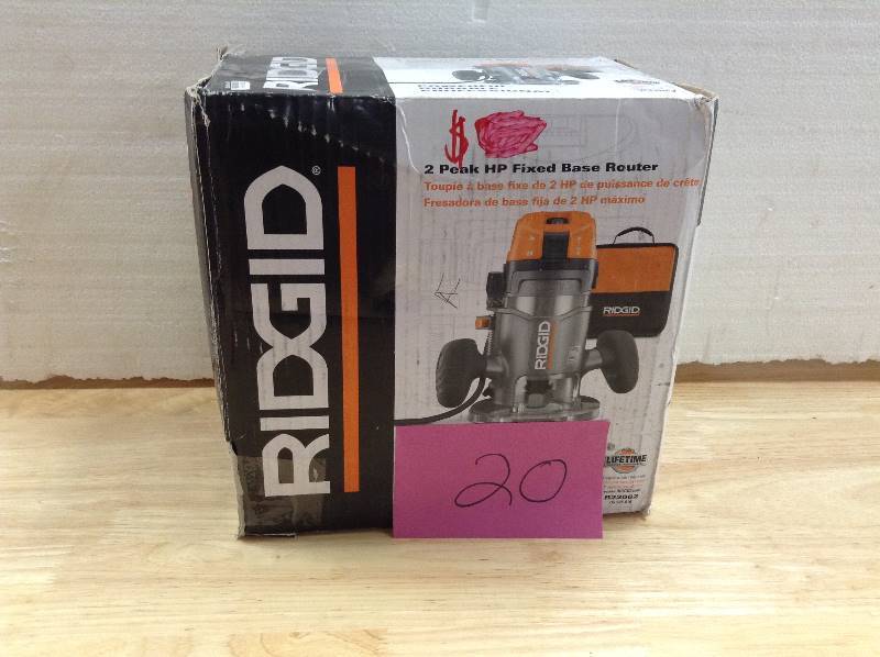 Ridgid 2 HP 12 in. Corded Fixed Base Router