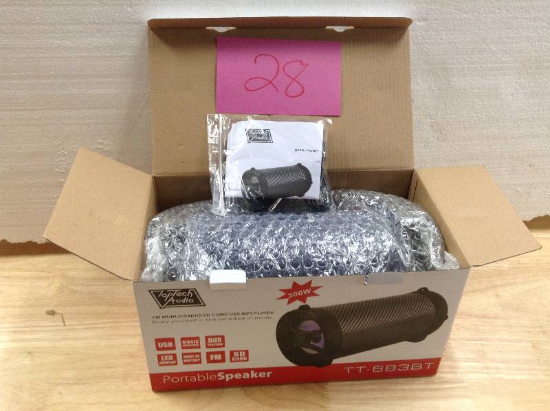 TopTech Audio Portable Speaker New