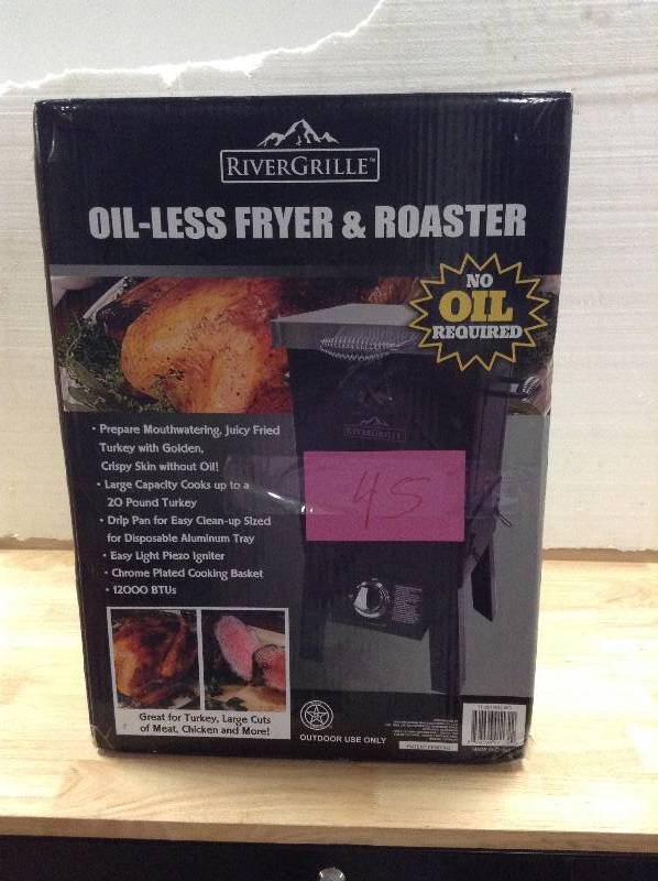 Rivergrille Oil-Less & Roaster Never used TF2201502-RG