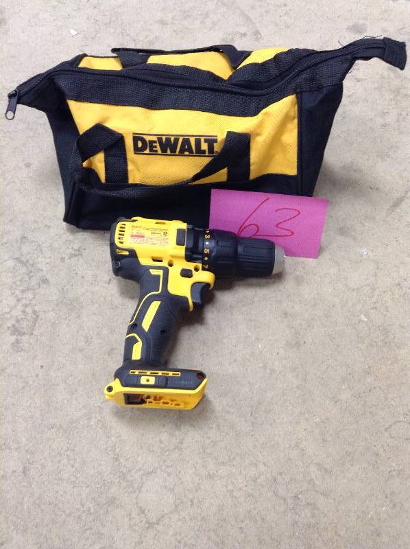 DeWalt DCD777 20V 12in Brushless Drill Driver  Bare Tool only not used includes carry on bag