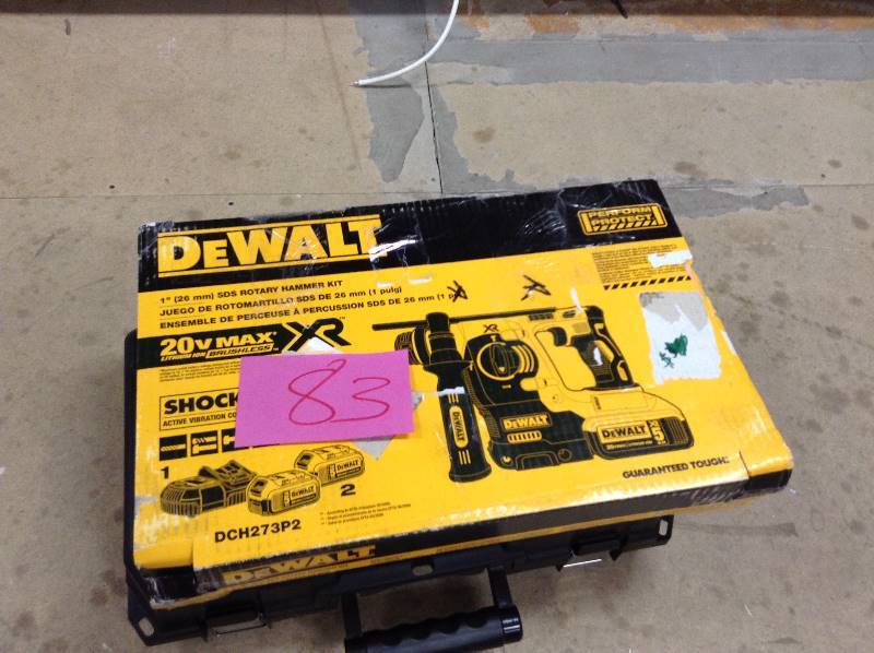Dewalt DCH273P2 20V Max XR Brushless 1� Rotary Hammer not used