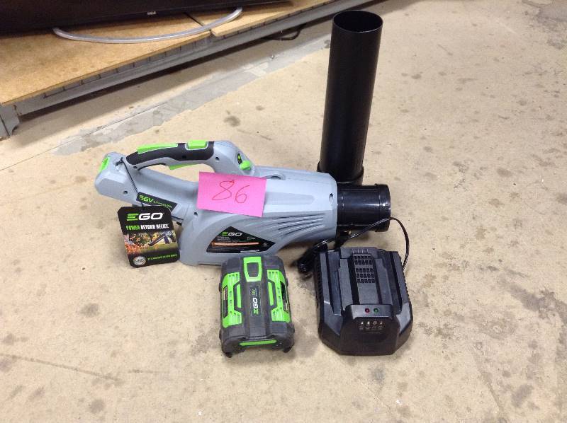 EGO Power LB4803 480CFM 2.5Ah 3-Speed Turbo 56V Lithium-Ion Cordless Blower with Battery & Charger open box in like new condition