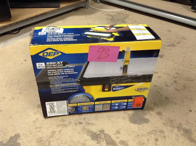 QEP 7 in Wet Tile saw not used