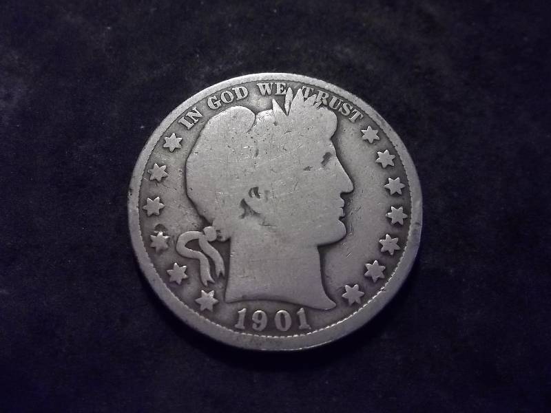 1901 Barber Half Dollar