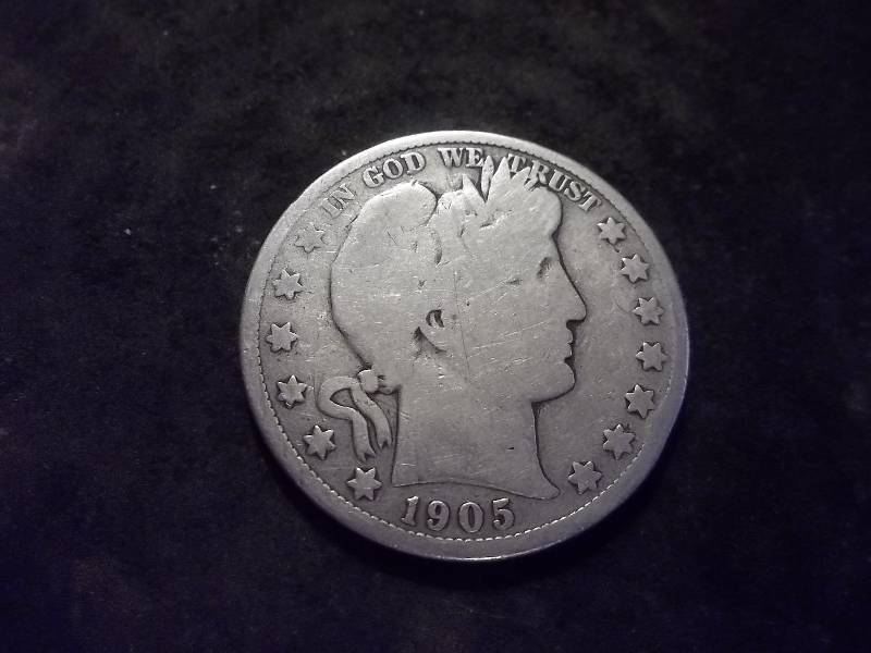 1905 S Barber Half Dollar (In F12 $55.00)