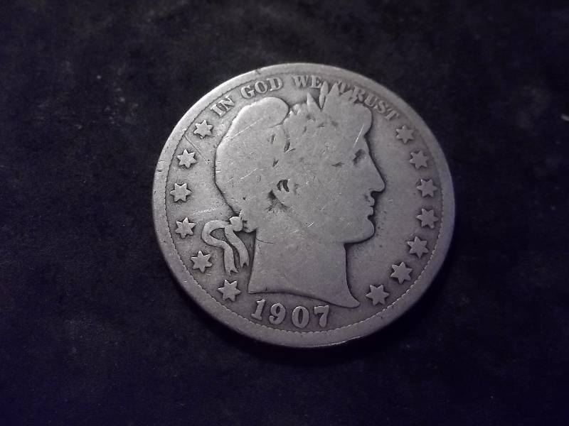 1907 D Barber Half Dollar