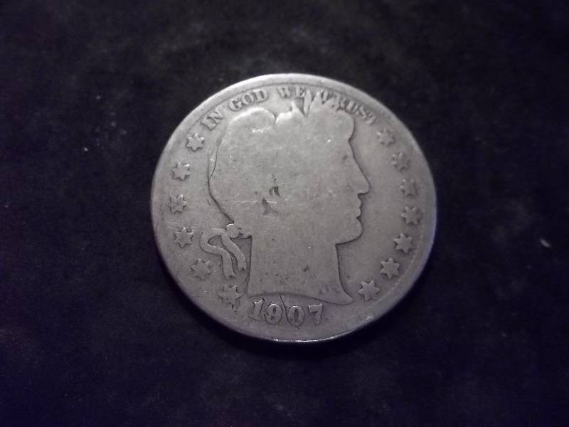 1907 S Barber Half Dollar