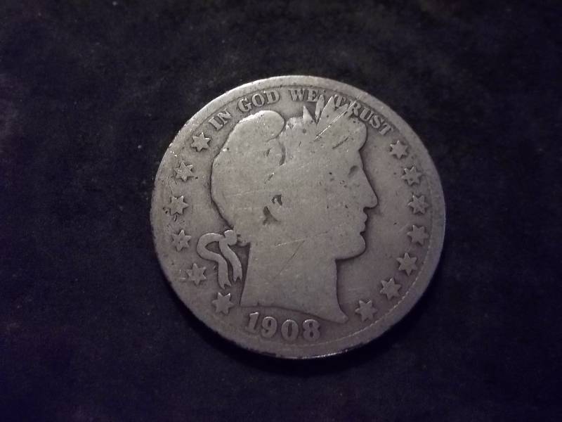 1908 O Barber Half Dollar