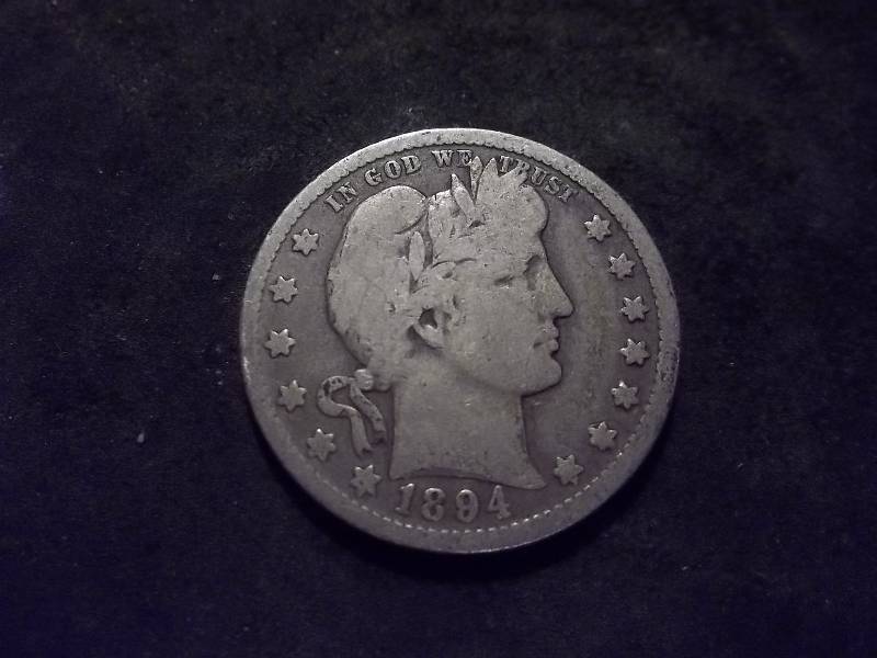 1894 Barber Quarter Higher Grade