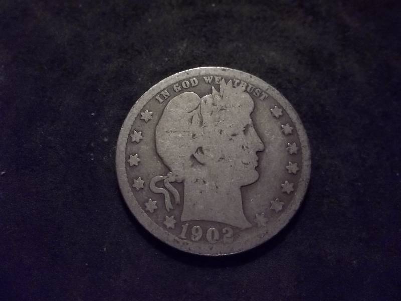 1902 O Barber Quarter