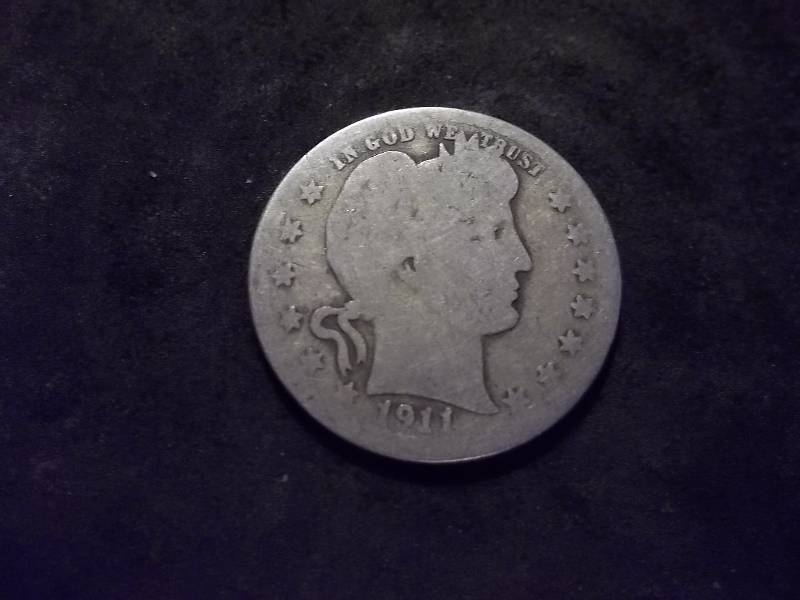1911 D  Barber Quarter