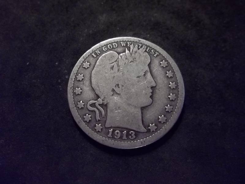 1913 D Barber Quarter