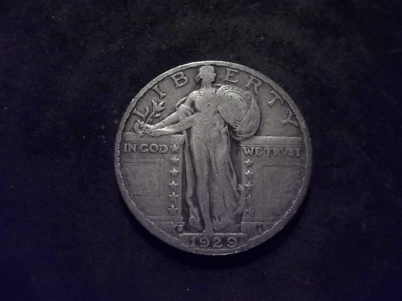 1929 S Standing Liberty Quarter Strong Date Very High Grade