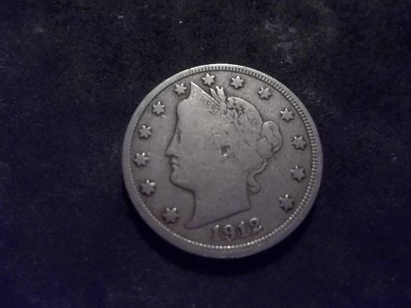 1912 D Liberty V-Nickel (One Of The Key Coins In This Set)