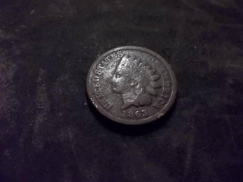 1863 Indian Head Bronze Cent