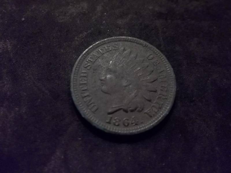 1864 Indian Head Cent Full Liberty