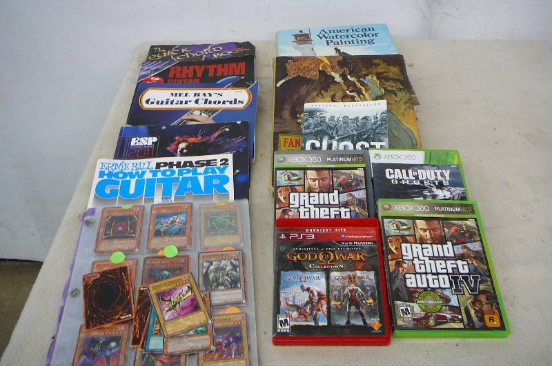 Lot of Video Games & Books