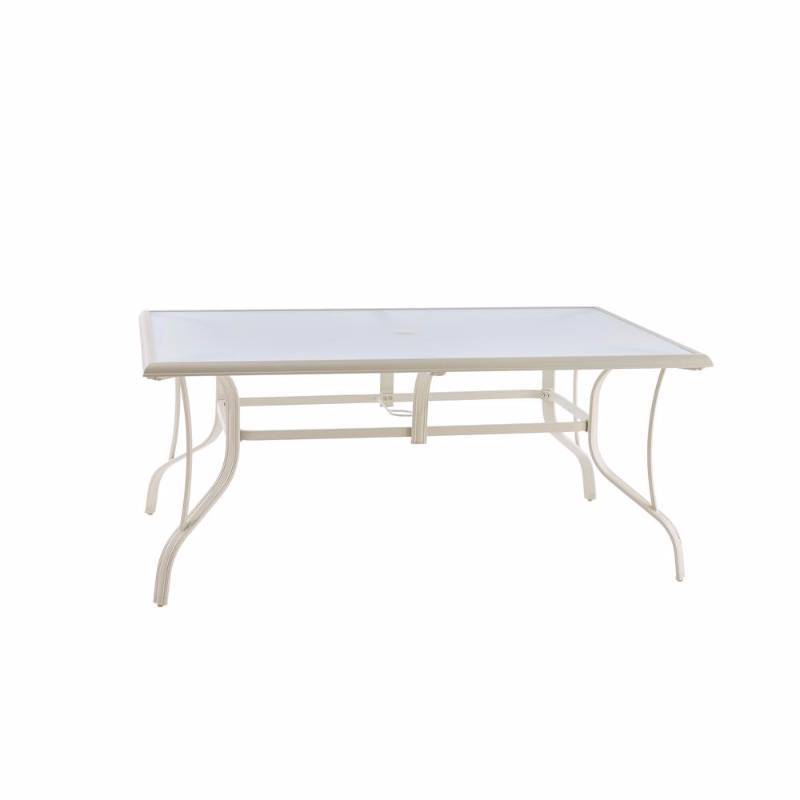 Hampton Bay Statesville Shell Rectangle Aluminum Outdoor Dining Table Outdoor Patio Furniture Auction K Bid