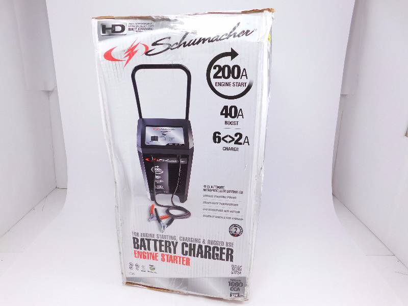 lot 5 image: The Schumacher Electric 200-Amp Engine Start Wheel Charger